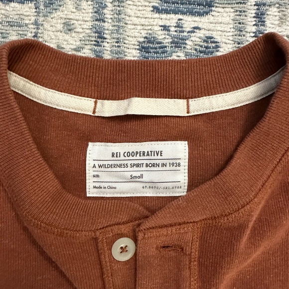 REI Henley Long Sleeve Tee Shirt - Picture 2 of 4